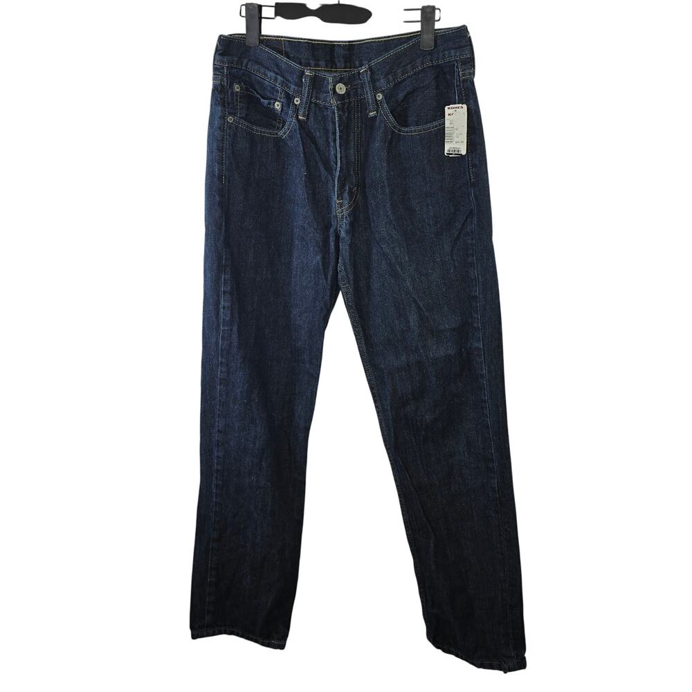 Levi's 514 Dark Wash Straight Leg Blue Denim Jeans Size W31 L32 Actual L30 NWT